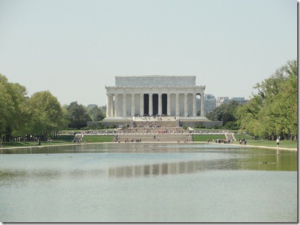 The view from the WWII Memorial